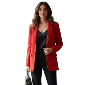 St. John Poppy Red Blazer